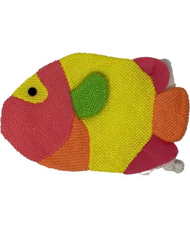 Colorful Fish Glove Washcloth and Loofah Set - Ideal for Kids and Adults Bath/Shower - Assorted Colors - Wholesale Bulk Lot - Buy Online on GoSupps.com