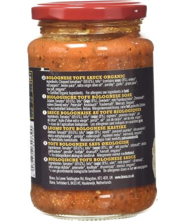 Biona Organic Tofu Bolognese Pasta Sauce 340g - Delicious Vegan Sauce (Pack of 1) - Buy Online on GoSupps.com