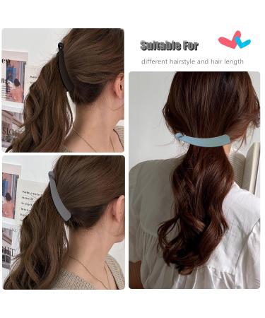 Eyegla 6-Piece Tall Banana Hair Clip Set Colorful Non-Slip Ponytail Holders for Thick Hair | Perfect for Women & Girls - Buy Online on GoSupps.com