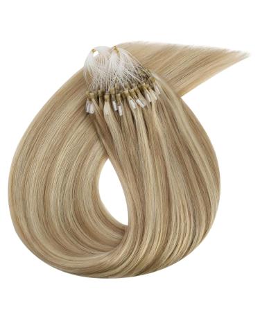 UGEAT Microring Extensions | Real Human Hair Goldblond Highlight Extensions | 35cm 50g #16/22 Remy Hair - Buy Online on GoSupps.com