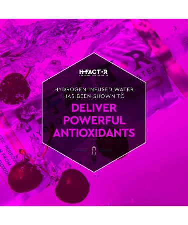 H Factor Tart Cherry Infused Hydrogen Water - Natural Pre/Post Workout Recovery, Supports Athletic Performance, Delivers Antioxidants - 11 Fl Oz (Pack of 12) - Buy Online on GoSupps.com