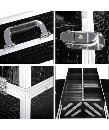 Songmics Black Cosmetic Case - Ultimate Make-Up Suitcase & Beauty Storage for Nail Polish - Perfect Christmas Gift | JBC229B - Buy Online on GoSupps.com
