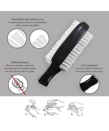 Casalfe Double-Sided Nail Brush with Hanger - Ideal for Nail Care | International Shipping Available - Buy Online on GoSupps.com
