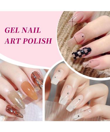 Liner Gel Nail Polish Set Nail Art Polish Gel Liner Nail Polish Nail Art Gel Polish Nail Designs Gel Nail Art Polish Nail Art Gel (Liner Gel Nail Polish Set (Liner Gel Nail Polish Set 6colors) - Buy Online on GoSupps.com