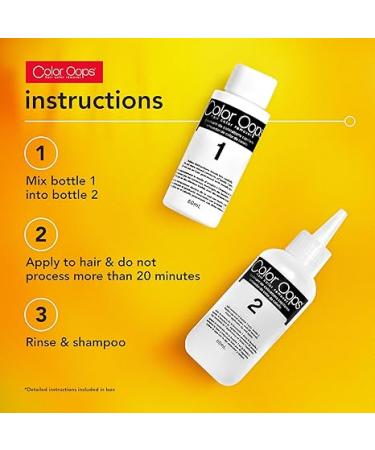 Color Oops Extra Conditioning Hair Color Remover, 2 Pack, Hair Dye Remover Processes in 20 Minutes, Safely Removes Permanent & Semi-Permanent Hair Color, Ammonia & Bleach Free - Buy Online on GoSupps.com