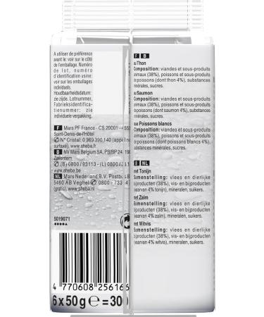 Sheba D lices du Jour Wet Food for Adult Cats - Fish Selection in Jelly | 72 x 50g Fresh Bags - Buy Online on GoSupps.com