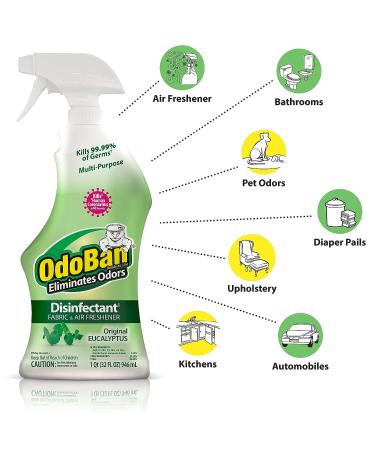 OdoBan 32 oz. Ready-to-Use Disinfectant & Odor Eliminator - Original Eucalyptus Scent - Buy Online on GoSupps.com