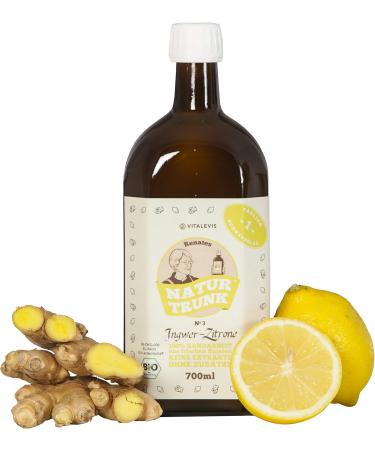 Buy Renate's Natural Drink N 3 Lemon + Ginger 700ml - No Preservatives | 28 Healthy Shots | De- ko-006 - International Shipping Available - Buy Online on GoSupps.com