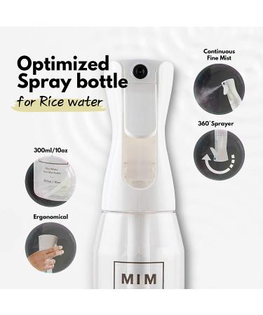 Organic Rice Water Hair Growth DIY Kit with Spray Bottle - Deep Conditioner for Damaged, Dry, Frizzy, Curly Hair - Buy Online on GoSupps.com