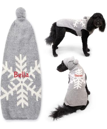Custom Embroidered Personalized Dog Sweater | Warm Knit Wool Winter Sweater for Dogs - Large - Buy Online on GoSupps.com