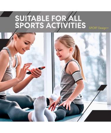 Diabetes Arm Band for Insulin Pod Monitoring Systems - White L-XL - Protects Omnipod, Dexcom, Freestyle Libre - Sports Arm Band with Replaceable Adhesive Tape - Buy Online on GoSupps.com
