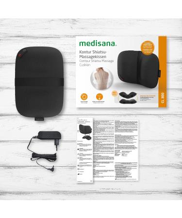 Medisana CL 300 Shiatsu Massage Pillow with Heat - Ergonomic Back & Neck Relief 4 Massage Heads for Shoulders Back & Legs - Buy Online on GoSupps.com