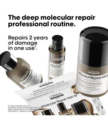 L'Or al Professionnel LOr al Professionnel Mini Trio Discovery Set Shampoo RinseOff Serum LeaveIn Very Damaged Hair Restores With Peptides Bonder and 5 Amino Acids Absolut Repair Molecular 100 ml 75 ml 50 ml - Buy Online on GoSupps.com