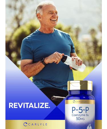 Carlyle P5P Vitamin B6 50mg | 250 Vegetarian Tablets | Gluten-Free & Non-GMO Coenzyme B6 - Buy Online on GoSupps.com