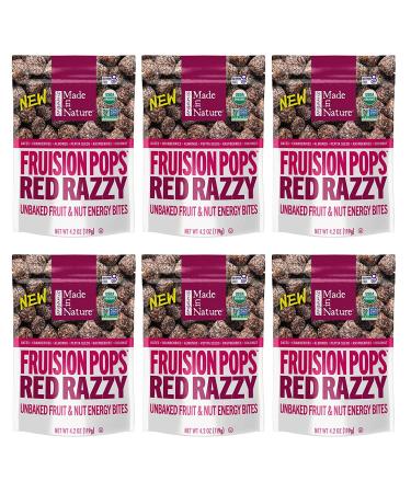 Made in Nature Razzy Pops Red Raspberry Supersnacks 4.2 oz (119 g)