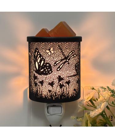 Wax warmer to insert wax warmer candle wax burner candlestick candlestick candlestick for home office decoration and gifts for vacation (dragonfly/butterfly) 02-butterfly