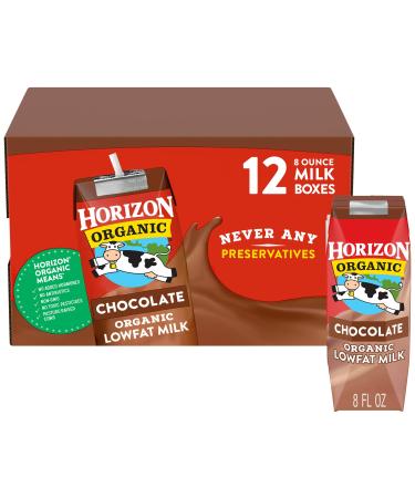 Horizon Organic Shelf-Stable 1% Low Fat milk Boxes, Chocolate, 8 oz., 12 Pack