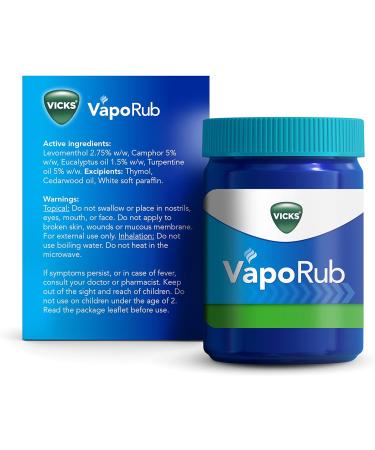 Vicks VapoRub 100g for Cold Relief - Nasal Congestion, Cough, Sore Throat - Helps with Sleep - Adults & Kids - Buy Online on GoSupps.com