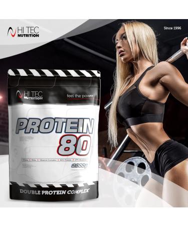 Hi Tec Nutrition Protein 80 - 2000g Vanilla | High-Quality Whey Protein for Optimal Performance | International Shipping Available - Buy Online on GoSupps.com