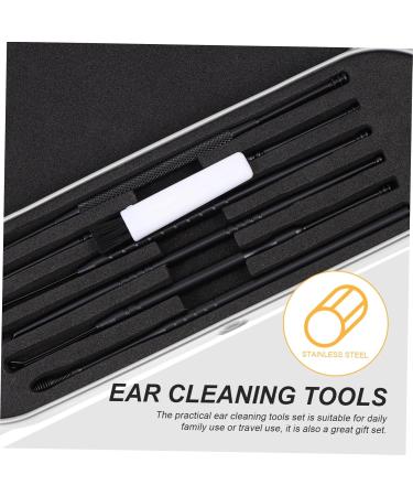 PACKOVE Portable Ear Cleaning Kit 6-Piece Professional Ear Wax Removal Tools Spiral Spring Design for Home and Travel Use - Buy Online on GoSupps.com