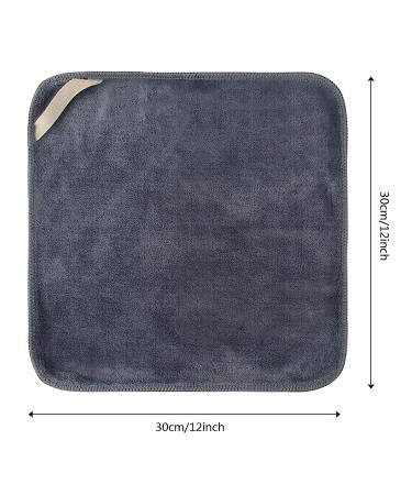 VORLAN Microfiber Facial Cloths - Fast Drying & Absorbent Makeup Remover Washcloths (12x12 White & Gray) | International Shipping Available - Buy Online on GoSupps.com