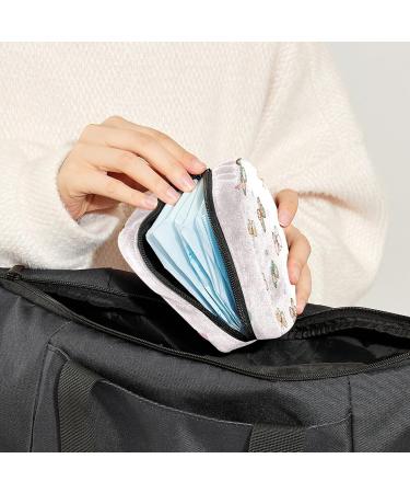 Portable Butterfly Print Sanitary Napkin Storage Bag for Women - Multicolor Period Pouch - Buy Online on GoSupps.com
