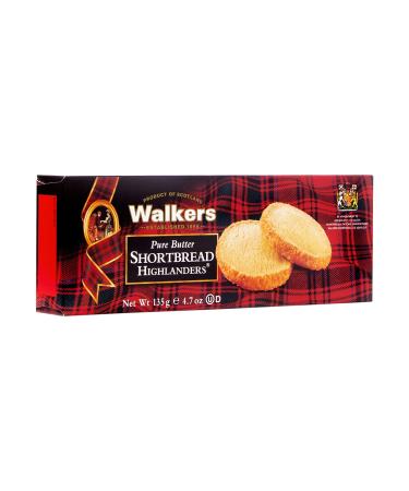 Walkers Shortbread Highlanders Cookies, 4.7 Ounces Highlanders 4.7 Ounce (Pack of 1)