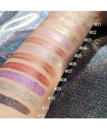 Buy Highly Pigmented Coral Orange Glitter Liquid Eyeshadow | Long Lasting Shimmer Makeup | International Shipping - Buy Online on GoSupps.com