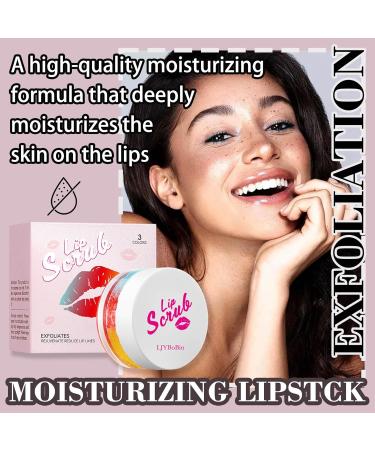 Nourishing Smooth Lip Scrub Soft Long Lasting Moisturizing Lip Scrubber Exfoliator for Men & Women Gentle Non-Greasy Sugar Scrub Lip Cares Moisturizer - Buy Online on GoSupps.com
