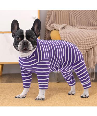 Axcimond Long-Sleeved Dog Body for Small & Medium Dogs | Post-Surgery Wound Protection & Cone Alternative | Comfortable Pajama for Male & Female Puppies - Lila Color - Buy Online on GoSupps.com