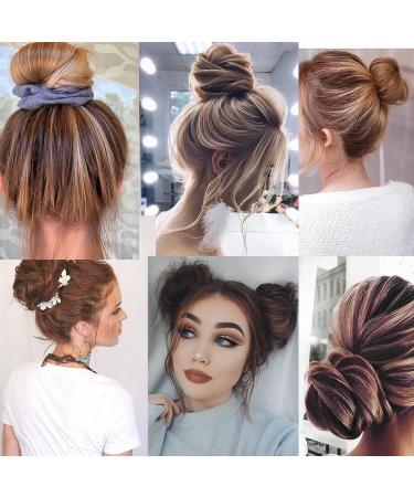 6 Pack Hair Bun Maker | Easy Magic Snap Roll Sponge Donut Hair Maker for Women - Black - Buy Online on GoSupps.com