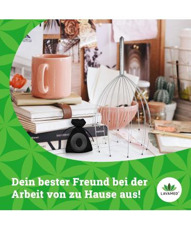 LAVAMED Head Massage Spider | Premium 20-Arm Head Massager | Perfect Gift for Relaxation & Stress Relief - Shop Now! - Buy Online on GoSupps.com