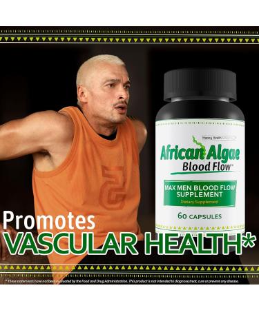 African Algae Blood Flow - Our Best Circulation Supplement - Better Blood Flow Circulation Supplements - Body Circulation Support - Max Men Blood Flow Supplement Pills - Advanced Blood Flow Capsules - Buy Online on GoSupps.com