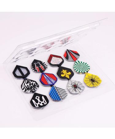 MAXMAU Dart Flights 144 pcs - Professional Standard Shape Replacement Feathers for Steel Tip and Soft Tip Darts - Buy Online on GoSupps.com