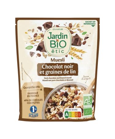 Jardin BiO tic - Dark Chocolate and Flax Seed Muesli 375g