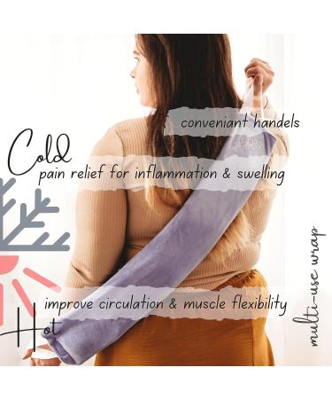 Relaxation Gifts for Women: Heated Lavender Neck Wrap & Eye Mask Set - Microwavable, Destress, Mother's Day, Birthday, Thank You Gifts - Buy Online on GoSupps.com