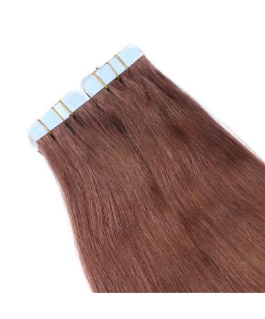 Tape In Hair Extensions #4/27 Ombre - 40cm 100% Remy Human Hair 60 Tresses 2.5g Each - Best Quality for Luxurious Hair Transformation - Buy Online on GoSupps.com