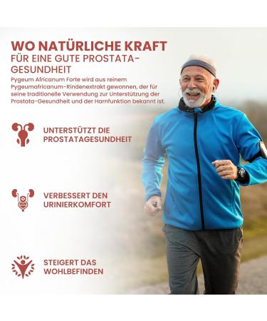 Pygeum Africanum Forte | 5 000 mg quivalent (extrait 250 mg 20:1) | 120 capsules v g taliennes | Soutien de la prostate haute dose | 4 mois de r serve | Test en laboratoire | Certifi  - Buy Online on GoSupps.com