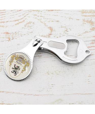 Personalised with Family Crest Pocket Nail Clipper File and Bottle Opener - Buy Online on GoSupps.com
