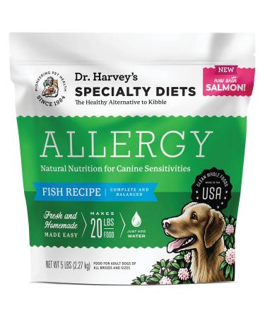 Dr. Harveys Specialty Diet Allergy Fish Recipe, Human Grade Dog Food for Dogs with Sensitivities and Allergies 5 Pound (Pack of 1)