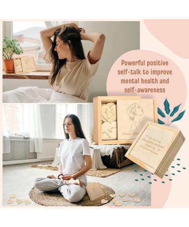 Stofinity Wood Confirmation Cards for Women | Positive Affirmations & Mindfulness Quotes for Self-Love Abundance and Manifestation - Buy Online on GoSupps.com