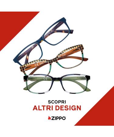 Buy Zippo Reading Glasses - Soft Line Frame Black-Red 1.5x Ideal for Men & Women | Fast International Shipping - Buy Online on GoSupps.com