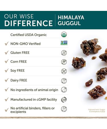 Himalaya Guggul 60 Vegetarian Capsules Helps Support Healthy Cholesterol Levels Non-GMO Gluten Free Supplement 720 mg - Buy Online on GoSupps.com