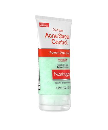 Neutrogena Oil-Free Acne Stress Control Face Scrub - Salicylic Acid Acne Treatment for Clear Skin - 4.2 fl. oz - International Shipping Available - Buy Online on GoSupps.com