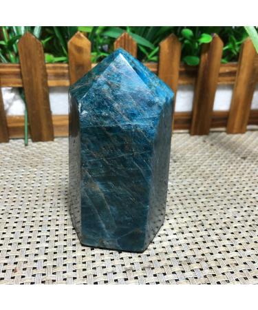 Stone 400g Natural Blue Apatite Obelisk Quartz Crystal SpecimenChakra Balance Gemstone Decoration ningxiao - Buy Online on GoSupps.com