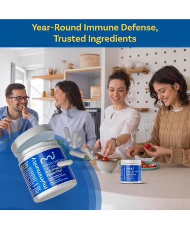 MyImmunity Immune Balance Supplement | Grass-Fed Lactoferrin Taurine Vitamins D3 K2 & B12 | 30-Min Delayed-Release | Promotes Gut Digestive & Overall Wellness | Low Lactose Made in USA - Buy Online on GoSupps.com