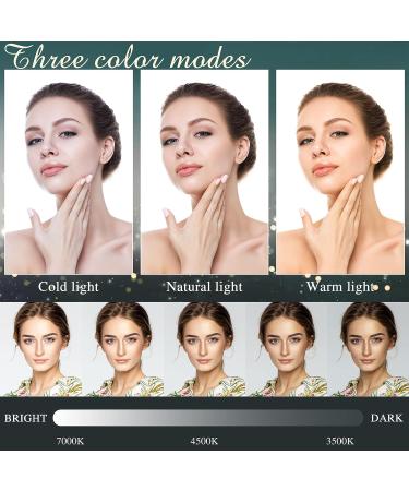 DTBG Compact Travel Makeup Mirror 1X/10X Magnifying Touch Screen LED Cosmetic Mirror (White) - Buy Online on GoSupps.com