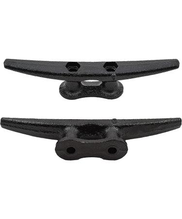 QPURO 6-Inch Black Cast Iron Dock Cleat 5-Pack for Boats - Marine Deck Rope Cleats for Nautical Decor - Buy Online on GoSupps.com