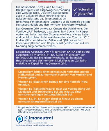 Buy Double-Heart Coenzyme Q10 + Magnesium - Supports Muscle & Nervous System Function - 30 Capsules - Buy Online on GoSupps.com