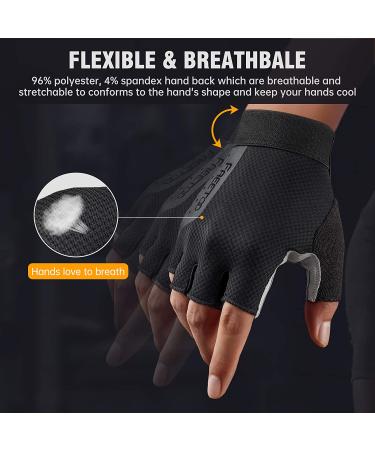 FREETOO Women's Weight Lifting Gloves - Well-Padded Palm, Rubber Grip, Breathable & Lightweight - Black, Small - Buy Online on GoSupps.com